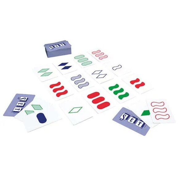 SET- Tin Box Card Game of Observation, Logic and Speed French Version Age 6+ - Picture 3 of 11